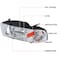 Spec-D Tuning 94-01 Dodge Ram Crystal Housing LED Headlights Chrome 2LH-RAM94-RS - alternate 8